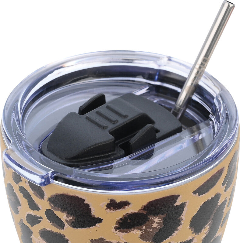 Estia Thermobecher 350 ml – doppelwandig 6 h heiss/12 h kalt, Druckknopfdeckel, Edelstahl