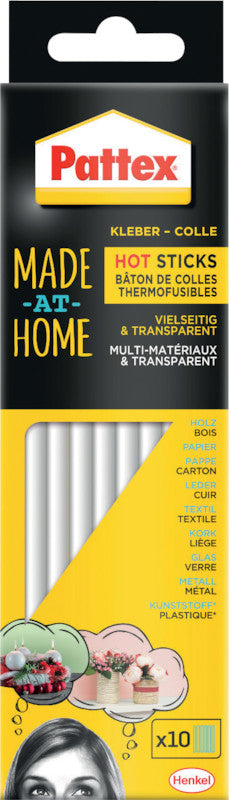 Pattex Heissklebepatronen – Patrone, permanent, transparent, tropffrei, geruchsarm, 2 Min., zum Basteln