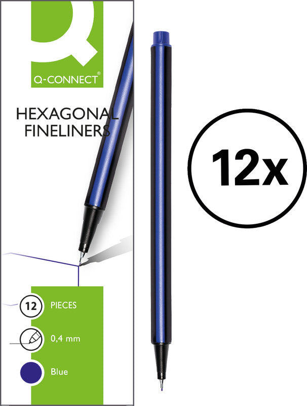 Q-connect Fineliner 0,4 mm – blau