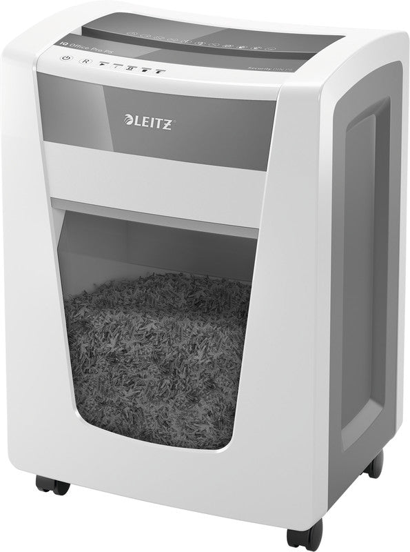 Leitz IQ Office Pro – Aktenvernichter, DIN P-5, Mikroschnitt 2 × 15 mm, 15 Blatt, 30 l, A4