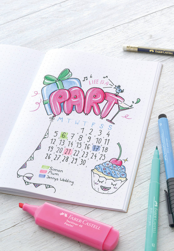 Faber-Castell Wasserfeste Tuschestifte, 9 Farben