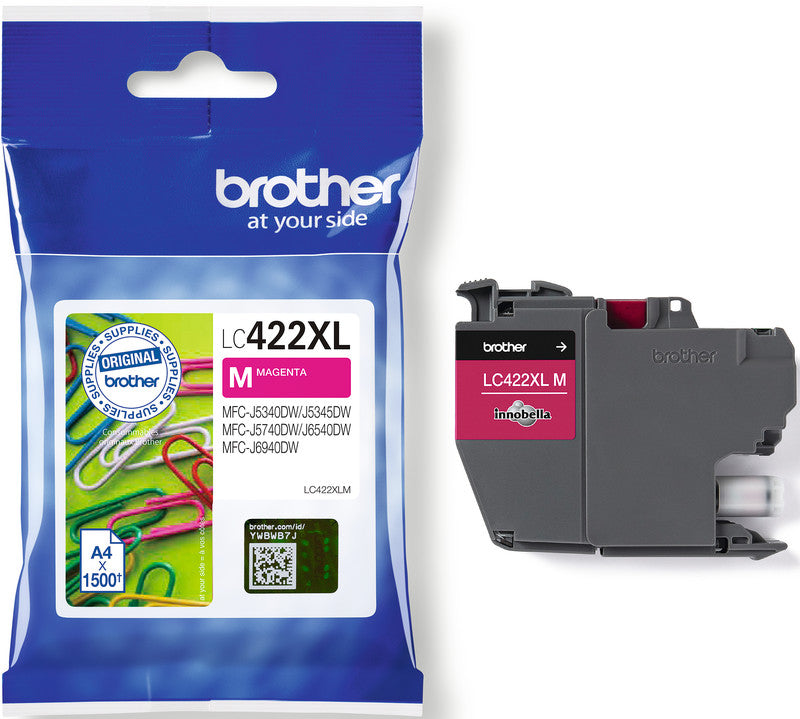 Brother Tintenpatrone, Magenta, 1'500 Seiten – für Inkjetdrucker/Multifunktionsgeräte
