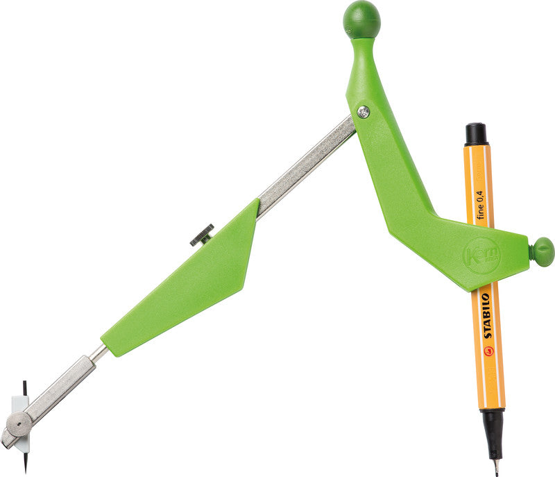 Kern krea Zirkel – Schenkellänge 15 cm, für Bleistift, Kugelschreiber, Faserschreiber u. a.
