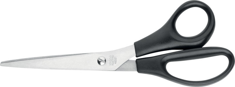 Lerche Universalschere – 21,0 cm, Edelstahl, für Rechtshänder, spitz, Kunststoff, schwarz