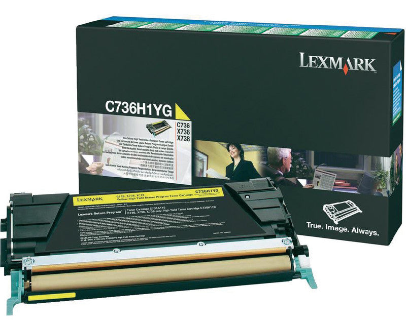 Lexmark Toner – Gelb, 10000 Seiten
