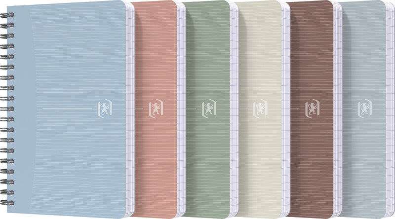 Elba Collegeblock, 90 × 140 mm, kariert, Spiralbindung, 90 Blatt, 90 g/m² – sortiert, für SCRIBZEE App