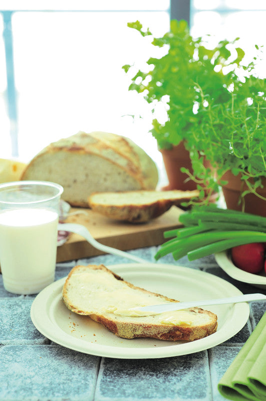 Duni Teller Bagasse – Ø 22 cm, weiss, 50 Stück