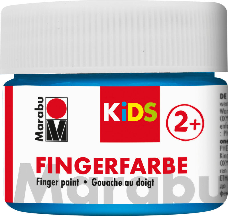 Marabu Fingerfarben – Set – 4 Farben, 4 × 100 ml, für Papier & Karton, Glas & Holz