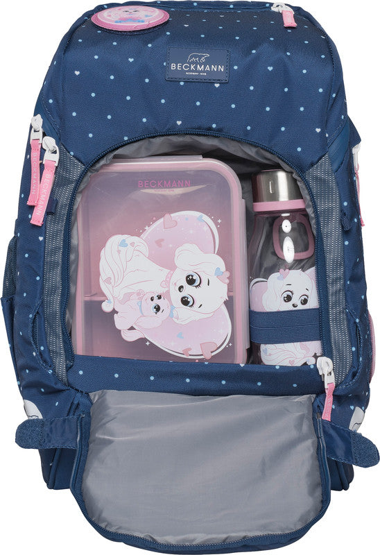 Beckmann Schulrucksack Active Air Flx – Pet Friends Blue – recycelter Bestandteil (GRS)