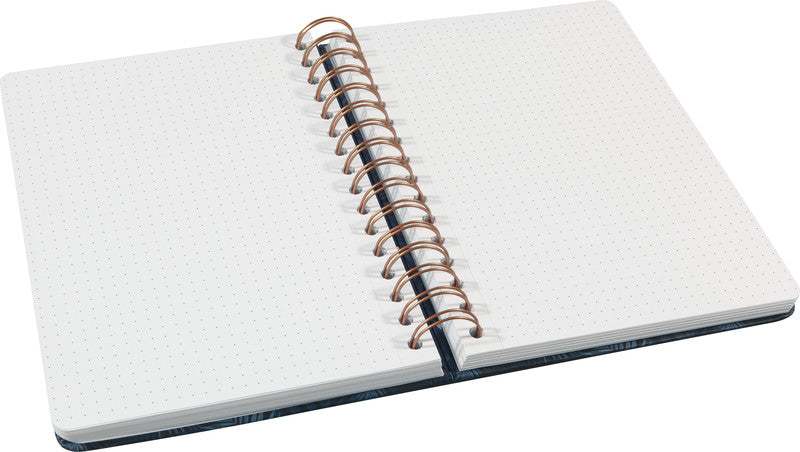 Sigel Notizbuch, punktkariert, Spiralbindung, Hardcover, 240 Seiten, perforiert, 120 g/m² – mehrfarbig