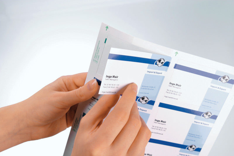 Sigel Visitenkarten, 85 × 55 mm, 190 g/m² – für Laser/Inkjet/Kopierer – A4, 10/Blatt – 400 Karten