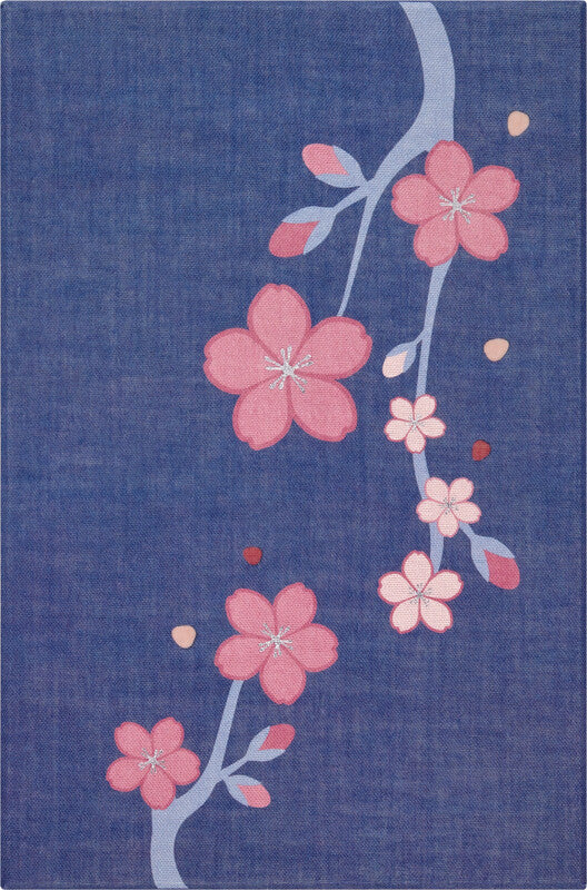 Moleskine Notizbuch Limited Edition Sakura, liniert, Leimbindung, Hardcover, 176 Seiten, 100 g/m² – blau
