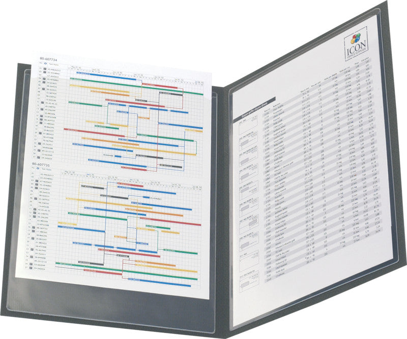 Djois Sichtmappe A4 – 50 Hüllen, Transparent, Kunststoff, Glänzend, 110 µm