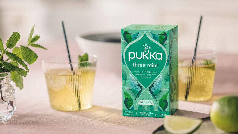 Pukka Three Mint – Teebeutel, Bio-Kräutertee – 20 Beutel