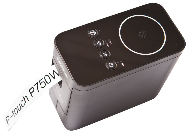 Brother P-touch P750W – Beschriftungsgerät, für TZe-Bänder 3,5–24 mm, USB, WLAN, NFC, Auto-Cutter