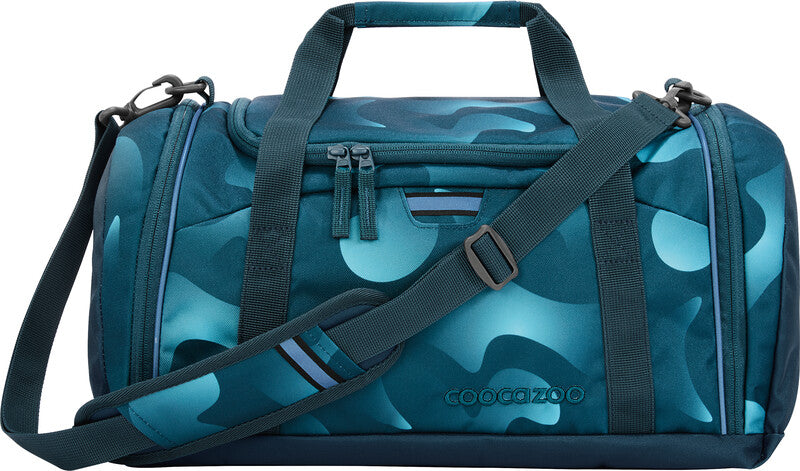 Coocazoo Sporttasche – 20 l, Motiv Aqua Flow, mit Schultergurt, wasserabweisend, 40 × 24 × 23 cm