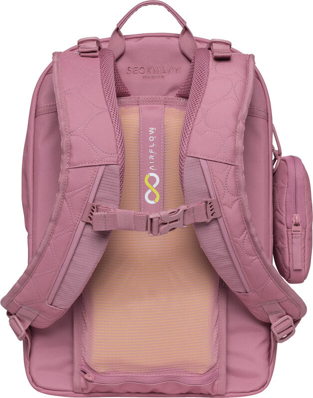 Beckmann Rucksack Sport Air – Gepolstertes Herz Rose – rosa – 30 l (30×44×23 cm)