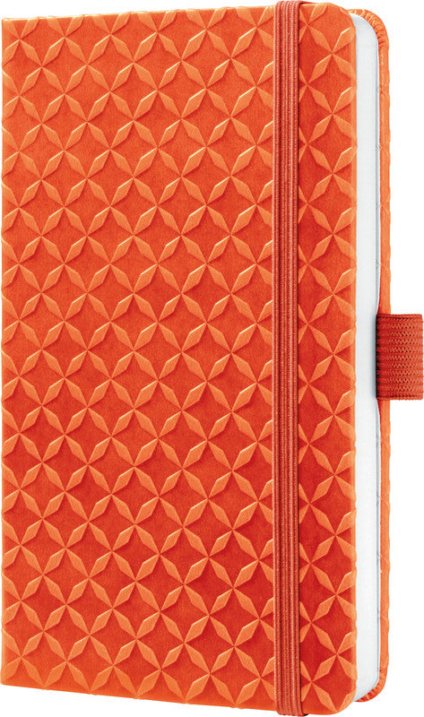 Sigel Notizbuch, A6, liniert, Fadenheftung, Karton, 174 Seiten, perforiert, 80 g/m² – orange