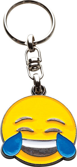 Silca Emoji Schlüsselanhänger – mehrfarbig, Stahl, 40 × 100 mm, Motiv "Lachen"