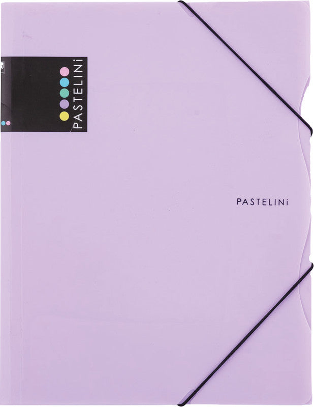 Pastelini Sammelmappe für A4, Kunststoff, violett, mit Gummizug