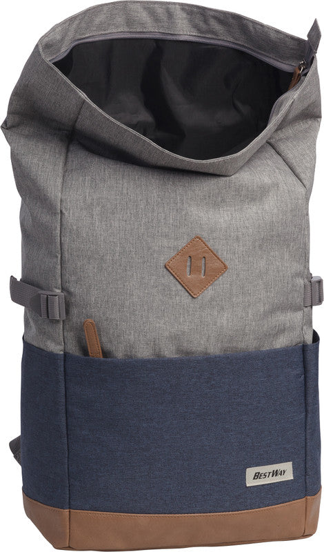 Bestway Campus Style – Notebook-Rucksack – für 15,6"-Notebook, 19 l, Polyester, hellgrau/marineblau