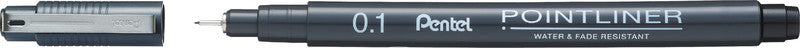 Pentel Fineliner – 5er-Set – Schwarz – Wasserfest