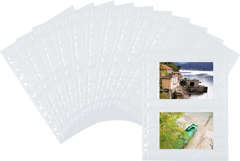 HERMA Sichtmappe 10 × 15 cm – 40 Hüllen, Transparent, Polypropylen, Glänzend, 10er-Pack