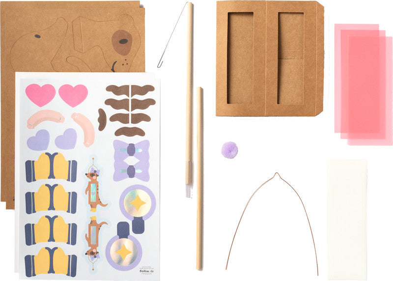 Folia Bastelset Laterne Autumn Friends – 2 Bögen Transparentpapier – 230 × 330 mm