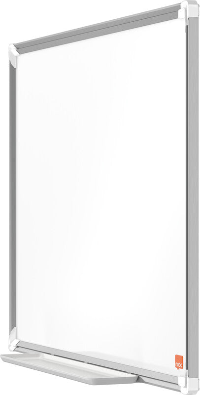 Nobo Whiteboard – 60 × 45 cm, Emaille, magnetisch, Aluminiumrahmen, Wandmontage, inkl. Stifteablage
