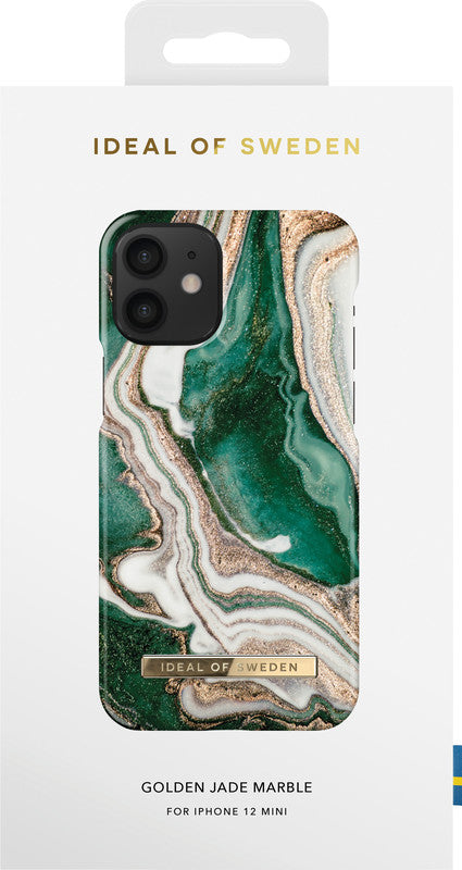 Ideal of Sweden – Backcover Designer – für Apple iPhone 12 mini – Golden Jade Marble