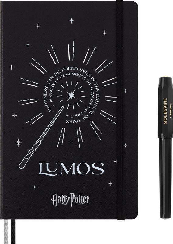 Moleskine Notizbuch Limited Edition Harry Potter, Leimbindung, Hardcover, 176 Seiten, 100 g/m² – Schwarz