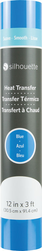 Silhouette Glatte Aufbügelfolie – Blau – 30,5 × 90 cm – für Silhouette Schneideplotter