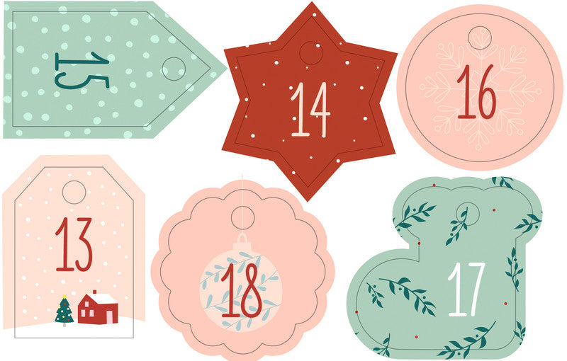 Folia Adventskalender-Set – 24 Beutel – 100 × 130 mm