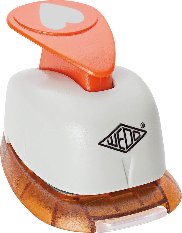 Wedo Motivstanzer – Herz, Ø 16 mm, orange