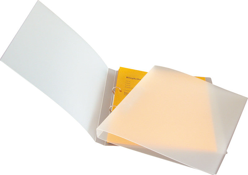 Biella Ringbuch Cylar – A4 Hochformat – 2-Ring-Mechanik, Ø 15 mm, Rücken 22 mm – Transparent, Kunststoff