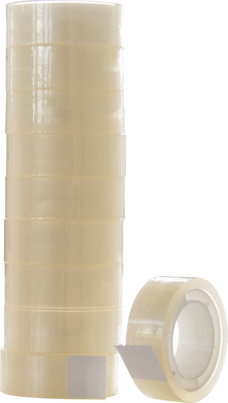 Q-connect Klebeband – permanent, klar, Kunststoff, 15 mm × 10 m
