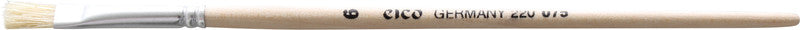Elco pinsel Pinsel – Länge 180 mm, flach, Aluminiumzwinge, Chinaborsten, für Gouache, Zeichenkohle (u. a.)