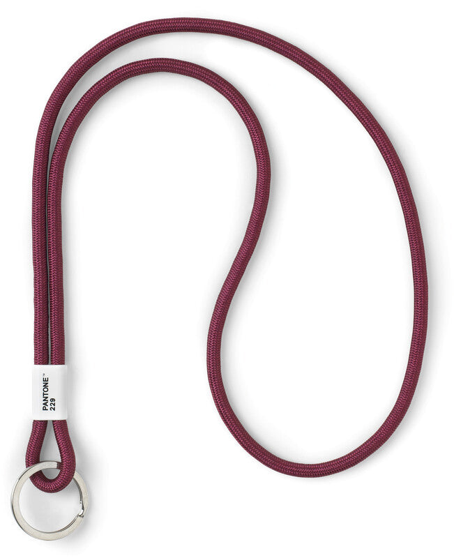 Pantone by Copenhagen Schlüsselanhänger Lang – Nylon, Aubergine, Bandlänge 48 cm