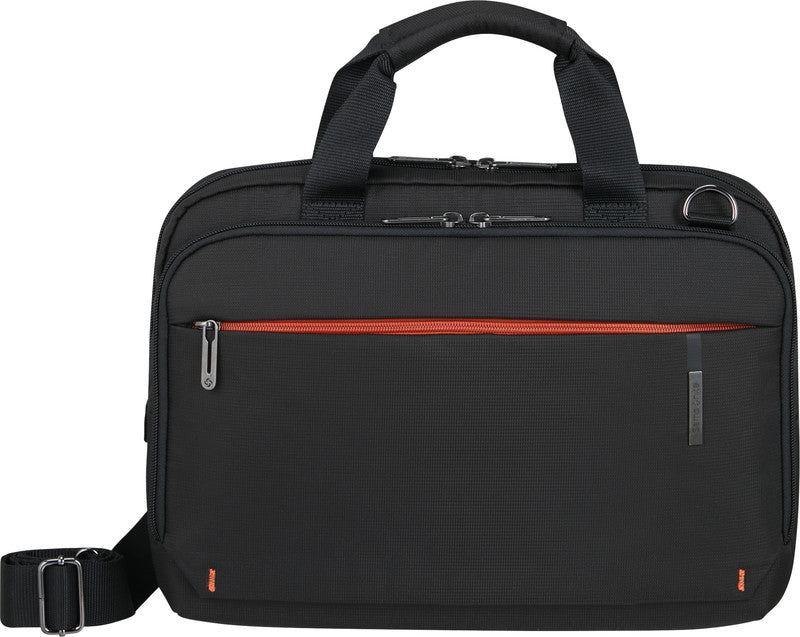 Samsonite Network 4 Notebook-Tasche – 11 l, Aufsteckfunktion, Recyceltes PET (rPET), Schwarz