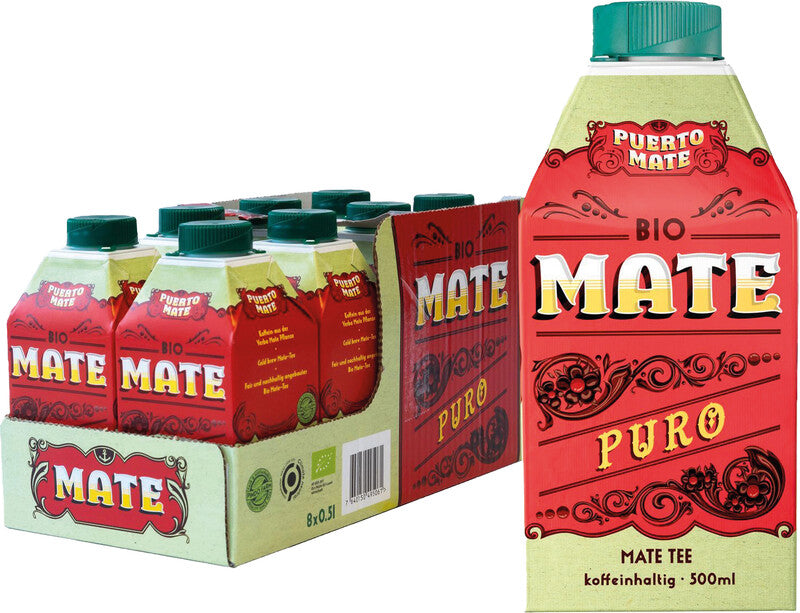 Puerto Mate Mate-Getränk Puro mit Koffein – 5 dl