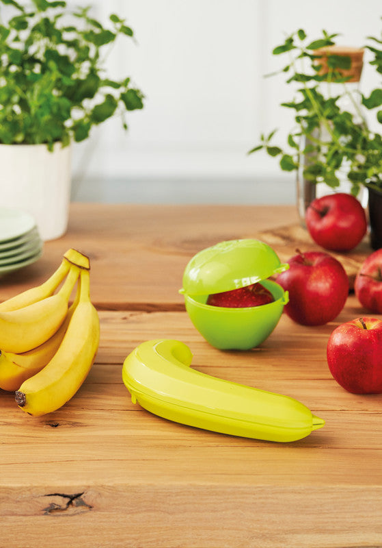 Rotho Früchtebox – für Banane – 0,45 l – Kunststoff – Gelb – 12 × 5,1 × 24,5 cm