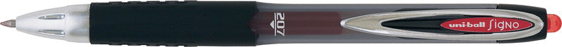 Uni-Ball Signo 207 Gelschreiber – rot, 0,4 mm, dokumentenecht, wasserfest, lichtbeständig, Druck, nachfüllbar