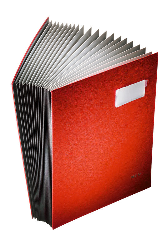 Leitz Unterschriftenmappe – 20-teilig, A4, rot, Karton