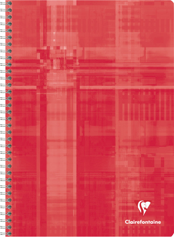 Clairefontaine Spiralheft, A4, liniert, Spiralbindung, Karton, 90 Blatt, 90 g/m² – farbig sortiert