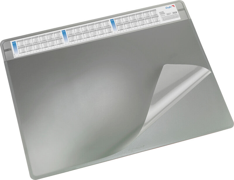 Laufer Schreibunterlage Durella Soft – Grau – 650 × 500 mm – Kunststoff, rutschfest