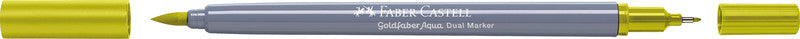 Faber-Castell Brush Pen Goldfaber Aqua – Pinselspitze, Finelinerspitze 0,6 mm – wasservermalbar