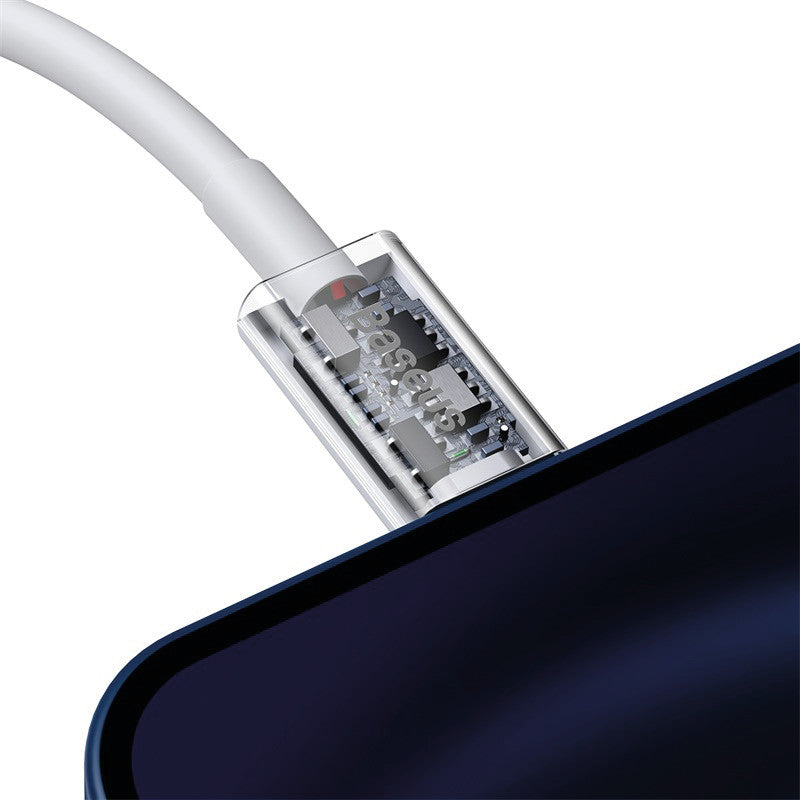 Baseus 013 USB-C auf Lightning Kabel, 0,25 m, Weiss, Schnellladen