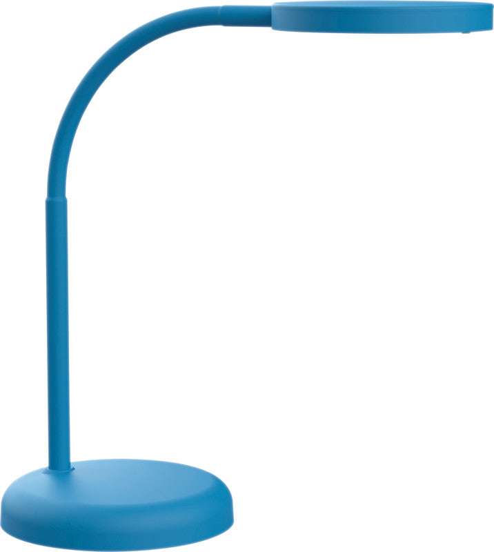 MAUL LED Tischleuchte – drehbar, neigbar – 3000 K – 480 lm 7 W – blau, Metall
