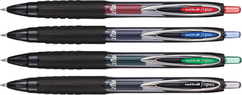 Uni-Ball Signo 207 ECO – Tintenroller, dokumentenecht, Druckmechanik, 0,4 mm, schwarz