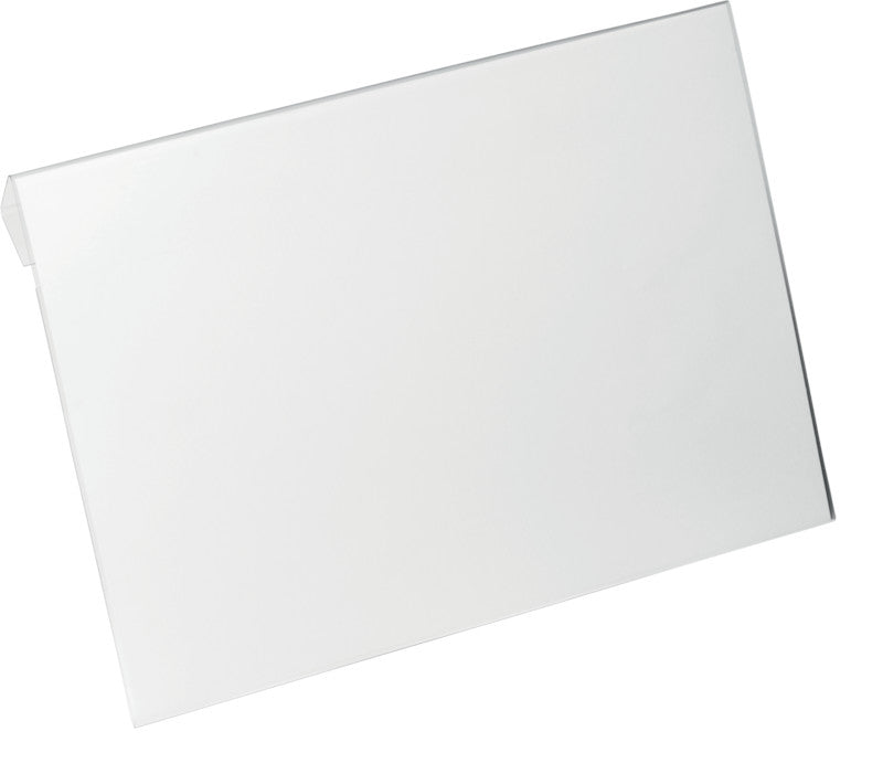 Durable Kennzeichnungstaschen Hard Cover – 297 × 210 mm, transparent, wiederablösbar, für A4 quer, 10er-Pack